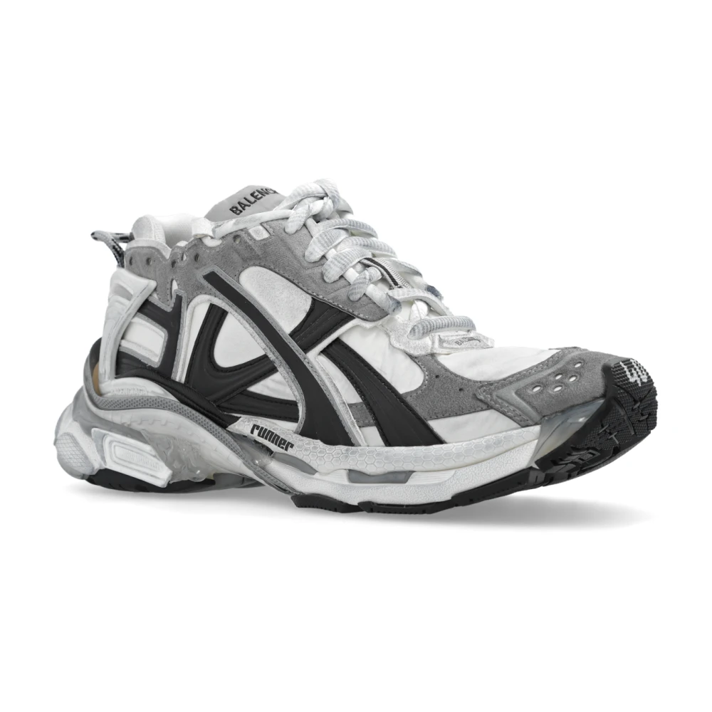 Balenciaga Veterschoenen met runner-design Gray Heren