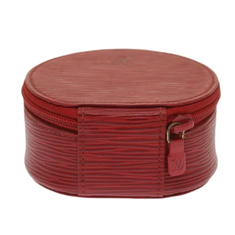 Louis Vuitton Vintage Pre-owned Leather pouches Red Dames