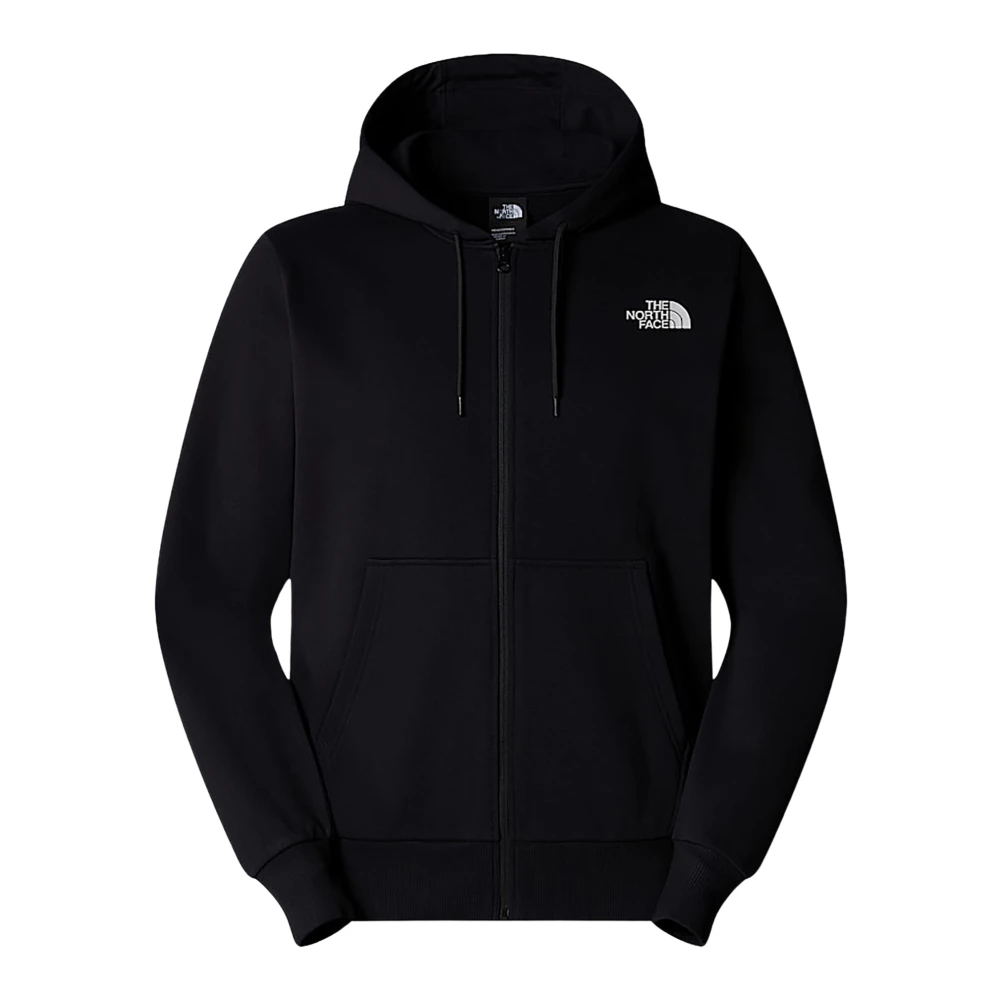 The North Face Eenvoudige Dome Volledige Rits Hoodie Black Heren