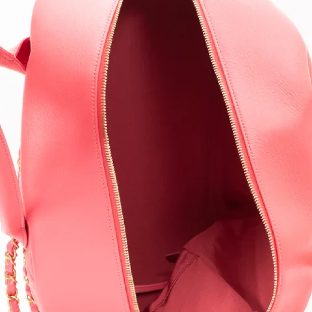 Chanel Vintage Pre-owned Leather handbags Pink Dames