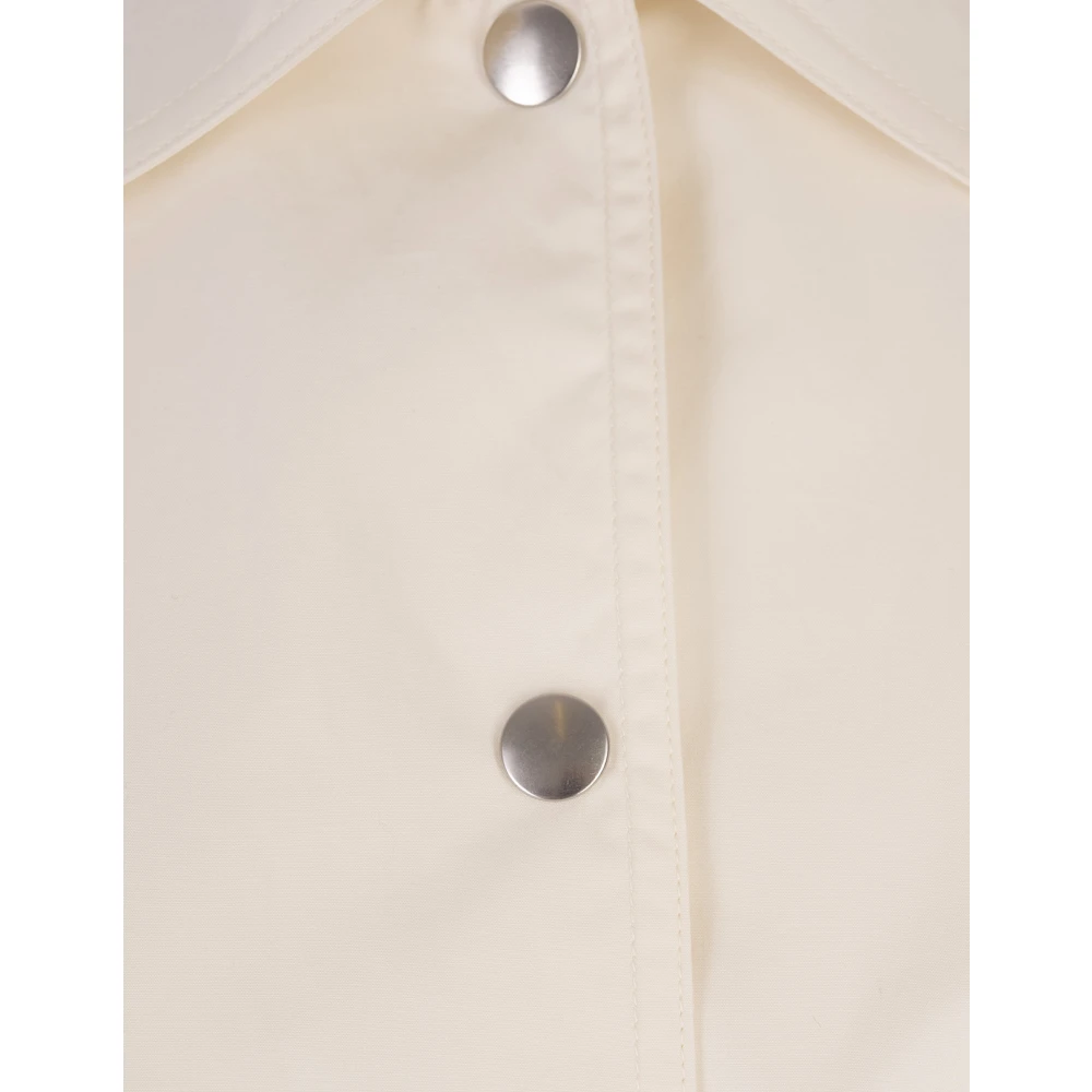 Jil Sander Verenkleurig Lichtgewicht Waterdichte Jas White Dames