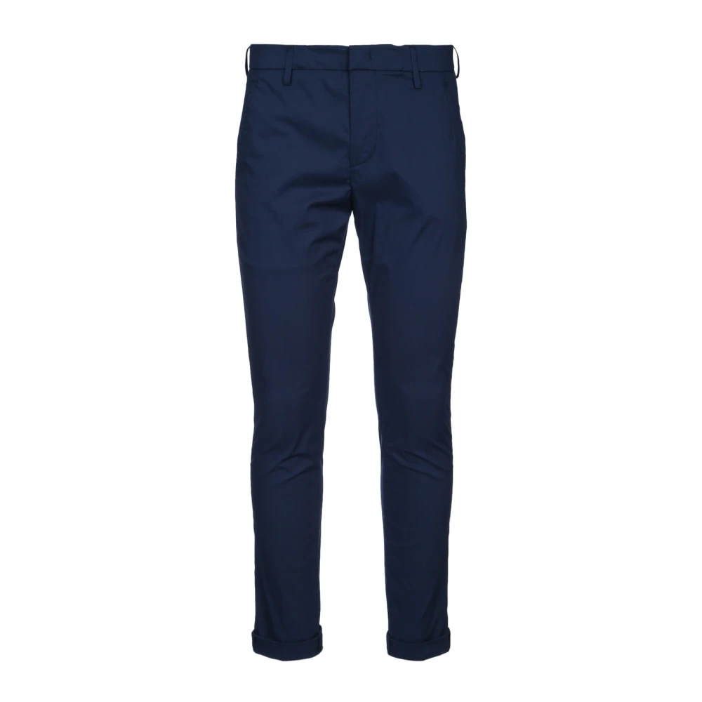 Dondup Men's Blue Chinos,, Stylish Gaubert Trousers For W30