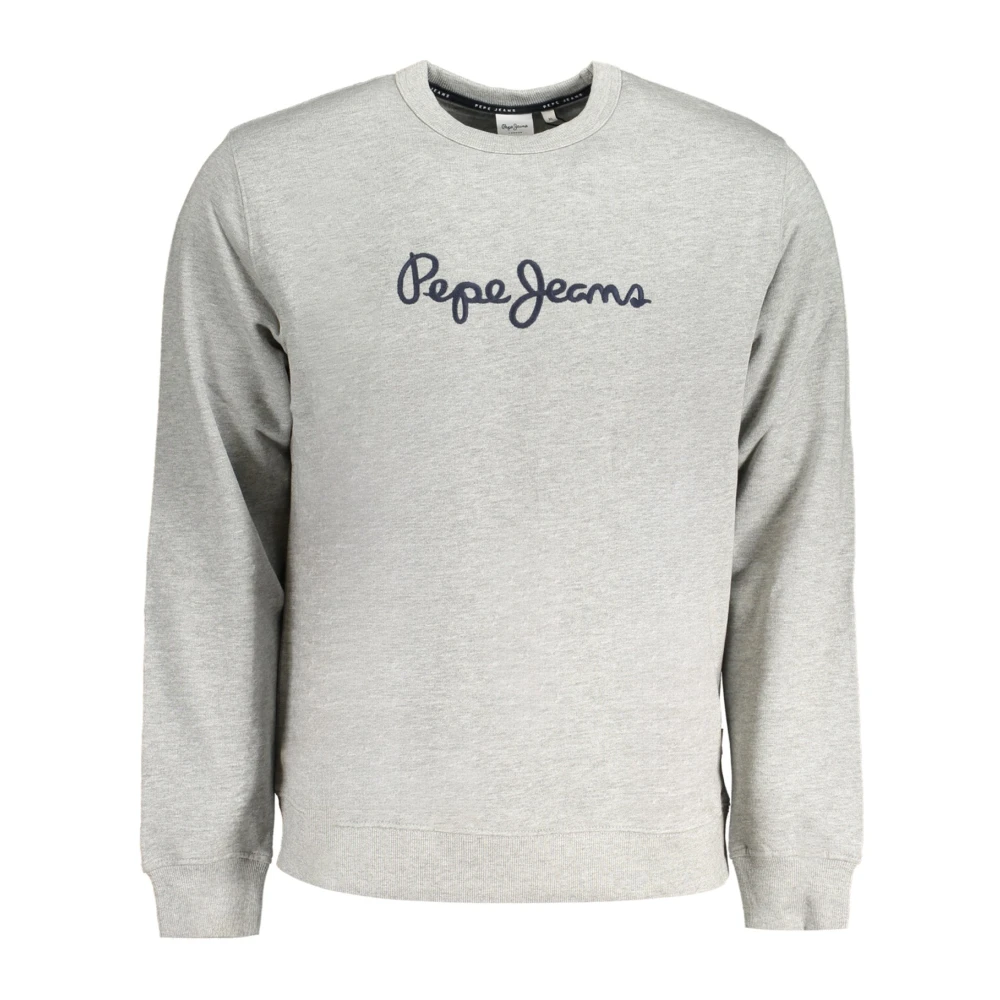 Pepe Jeans Grijze Katoenen Sweater met Lange Mouwen Gray Heren
