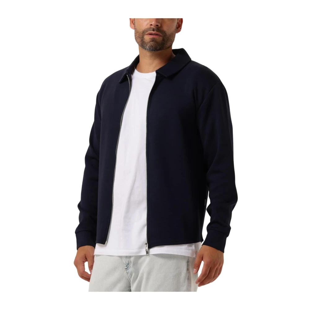 Selected Homme Zachte Full Zip Sweat Vest Blue Heren