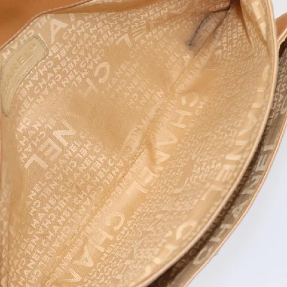 Chanel Vintage Pre-owned Fabric shoulder-bags Beige Dames
