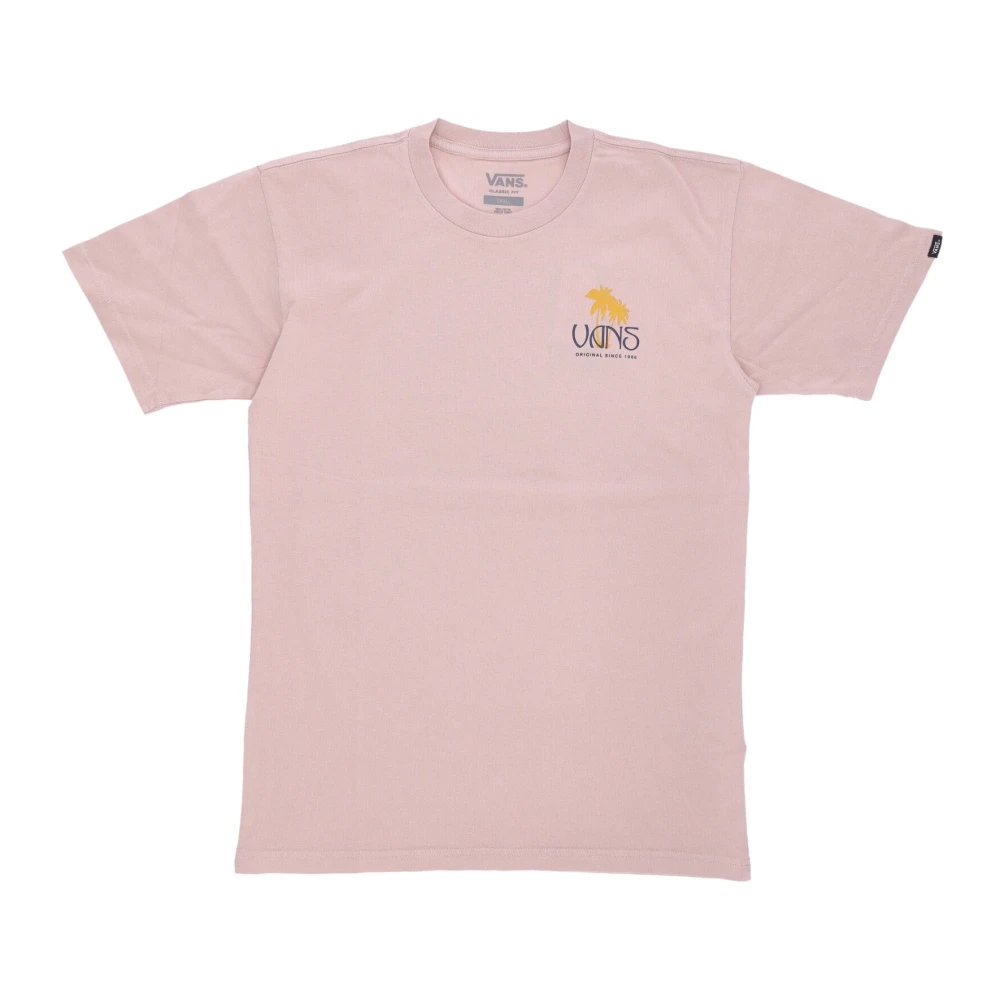 Vans Vintage Palm Tee Sunset Print Pink Heren