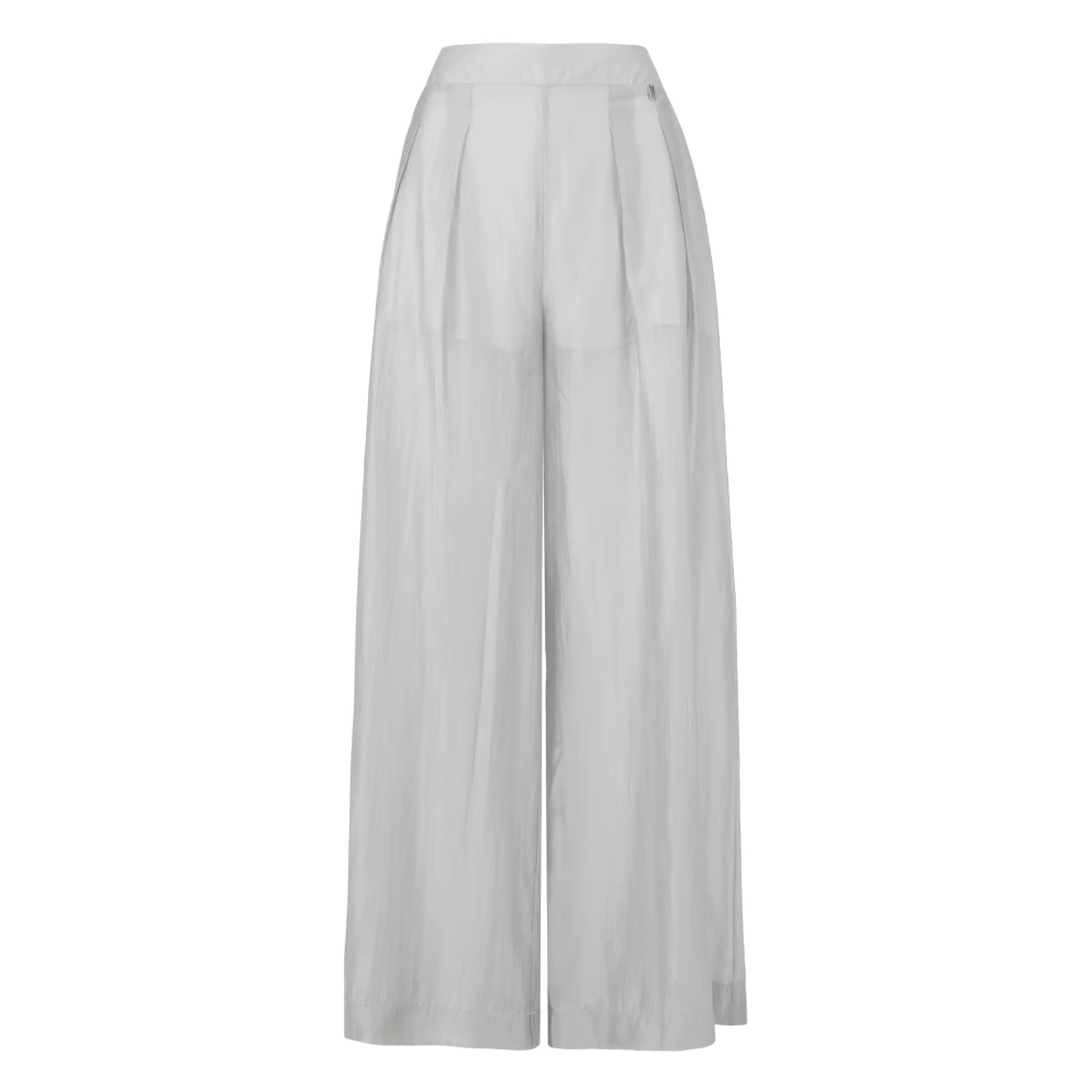 Bomboogie Donna Bianco - Pantaloni Wide Fit In Misto Lyocell-Off -Xs - Trousers - Xs
