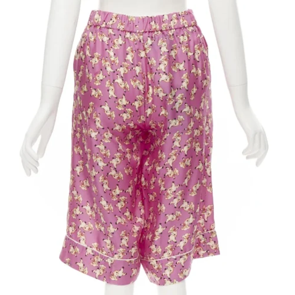 Gucci Vintage Pre-owned Silk bottoms Pink Dames