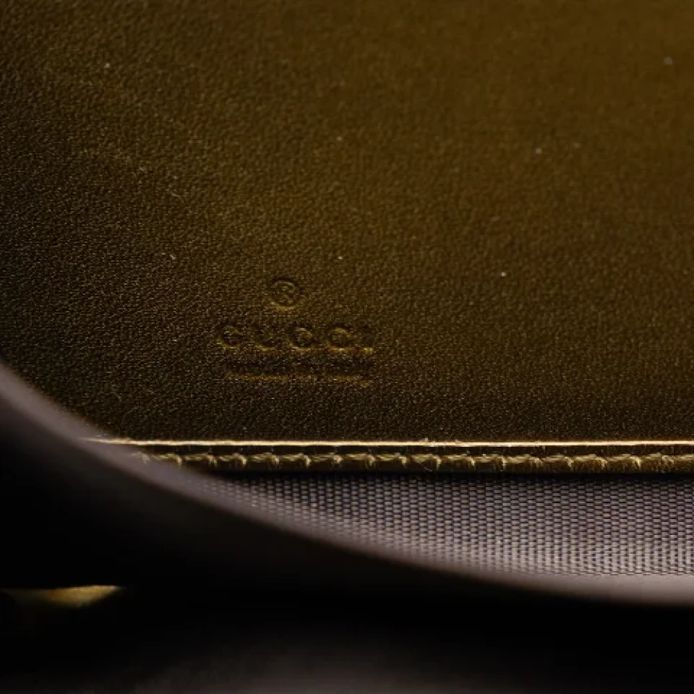 Gucci Vintage Pre-owned Leather wallets Yellow Dames
