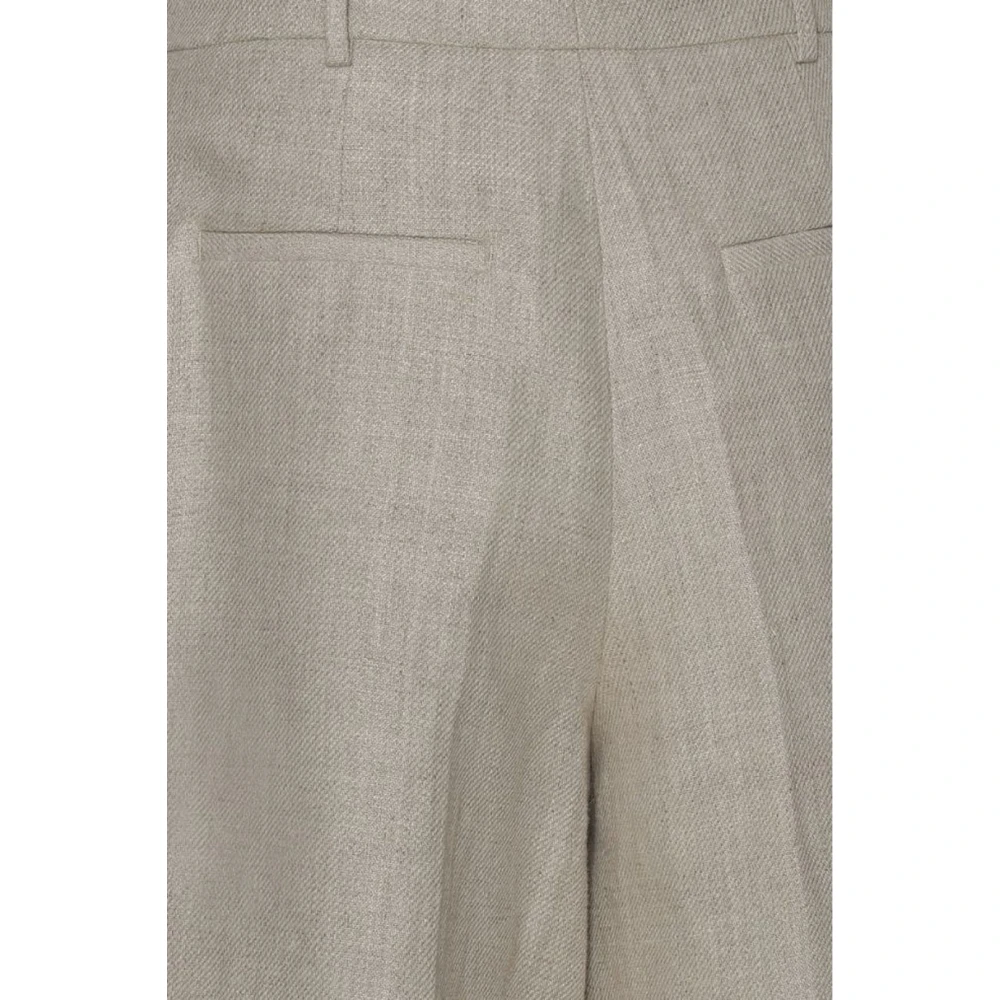 Remain Birger Christensen Beige Linnen Bermuda Shorts Set Beige Dames