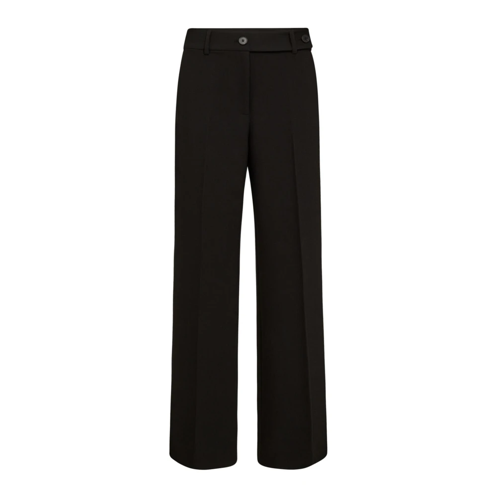 Co'couture Women's Black Wide Trousers, Xs, Wide Leg Trousers New Volacc