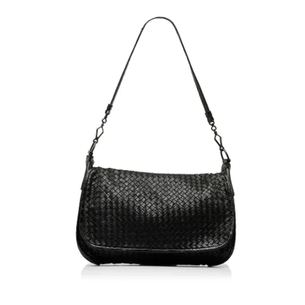 Bottega Veneta Vintage Pre-owned Leather shoulder-bags Black Dames
