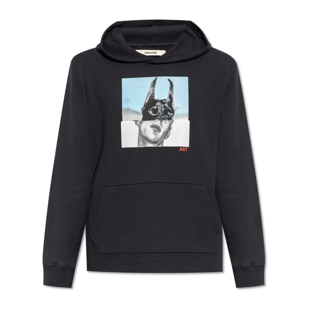Zadig & Voltaire Sancho bedrukte hoodie Black Heren