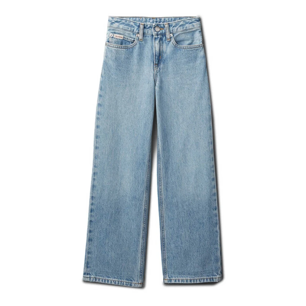 Calvin Klein Jeans , Jeans, Unisex, Blue, 8 Y, Wide Leg Jeans