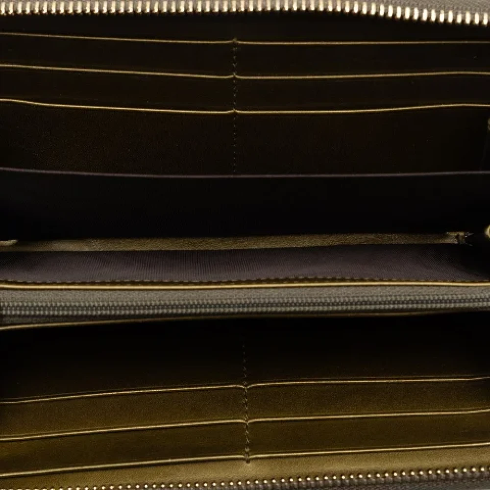 Gucci Vintage Pre-owned Leather wallets Yellow Dames