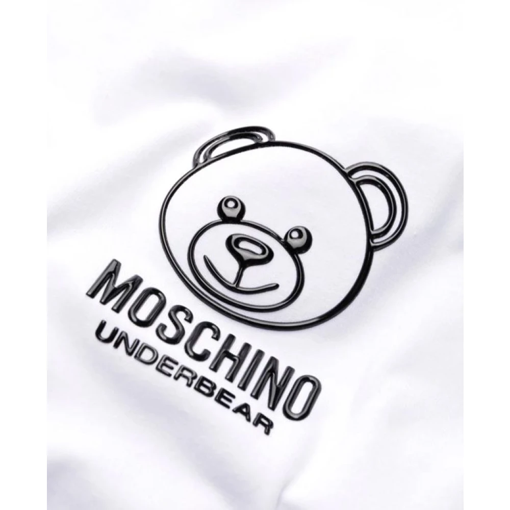 Moschino Witte Teddy Bear T-shirt White Heren