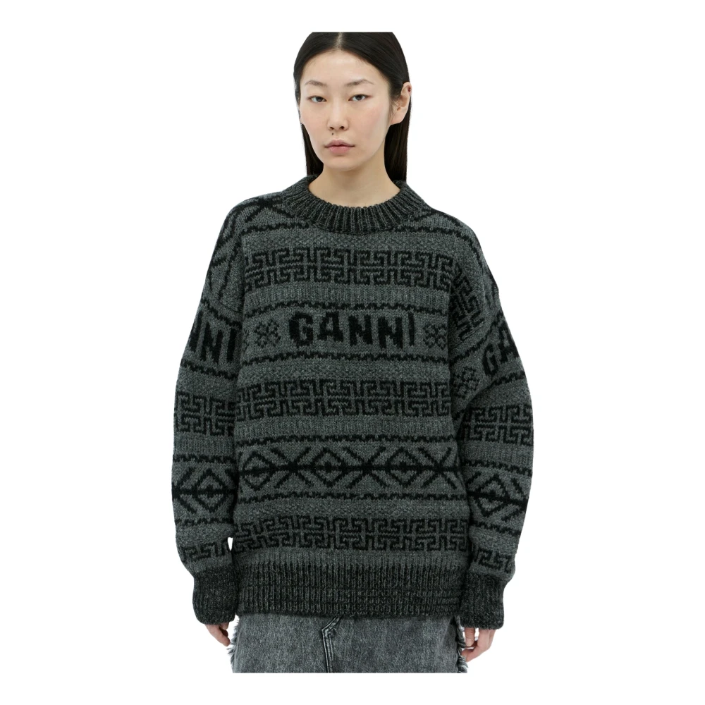 Ganni Knitwear Black Dames