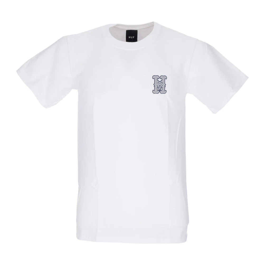 Huf Men's White Thrasher Logo Tee Short Sleeve