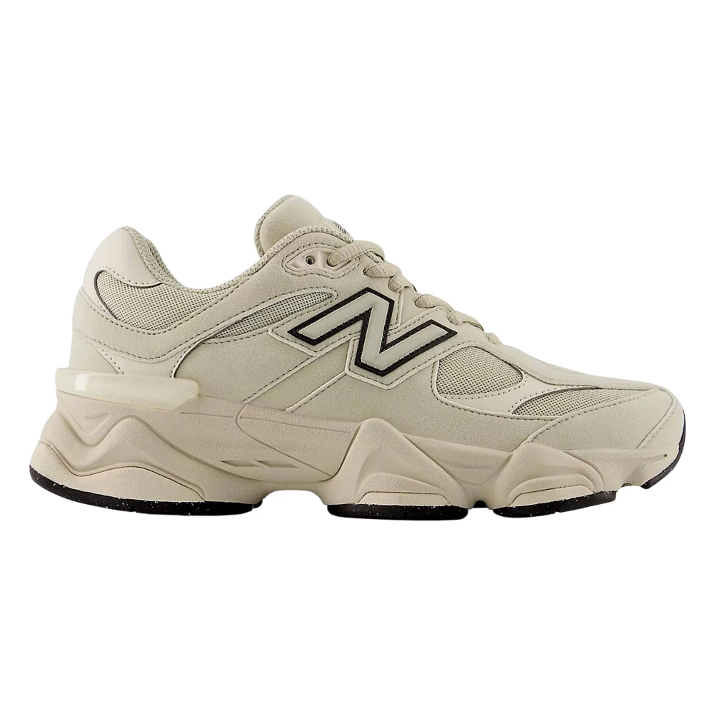 New Balance Unisex Kids Beige 9060 Lace Trainers - Kids Sneakers - 34 1/2 Eu - Kids