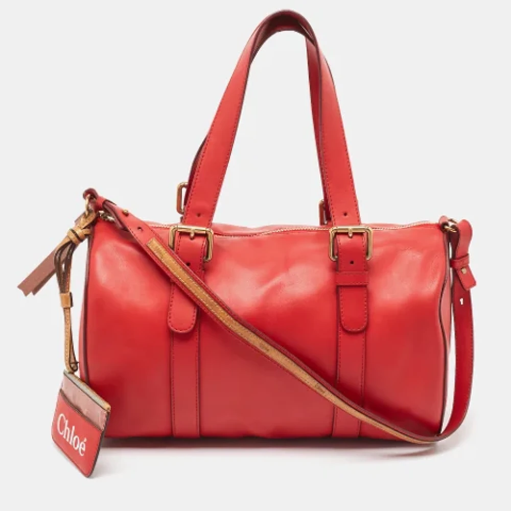 Chloé Pre-owned Leather handbags Red Dames