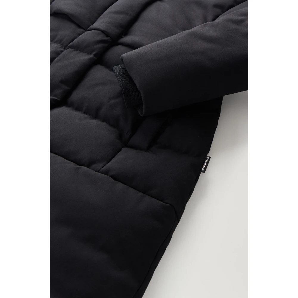 Woolrich Zwarte 2-in-1 Parka Jas Black Dames