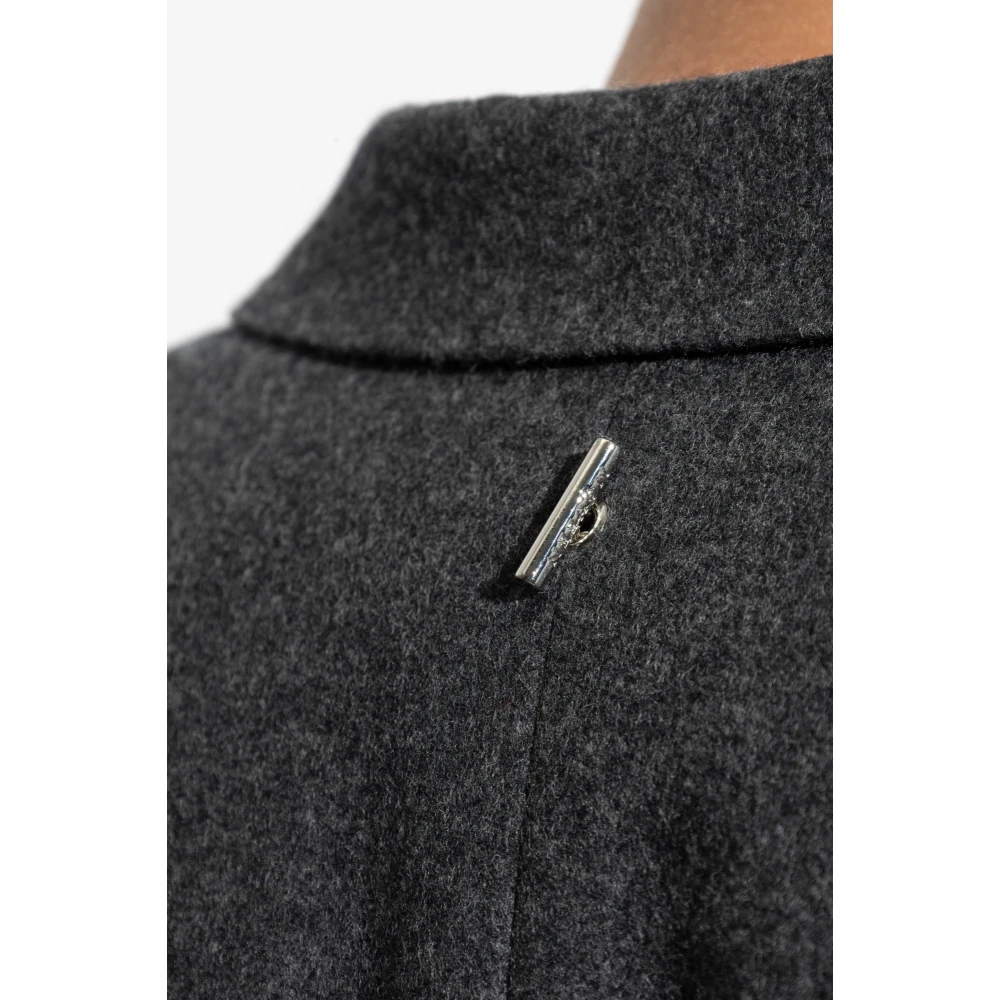 alexander mcqueen Wollen jas met uitsnijding Gray Heren