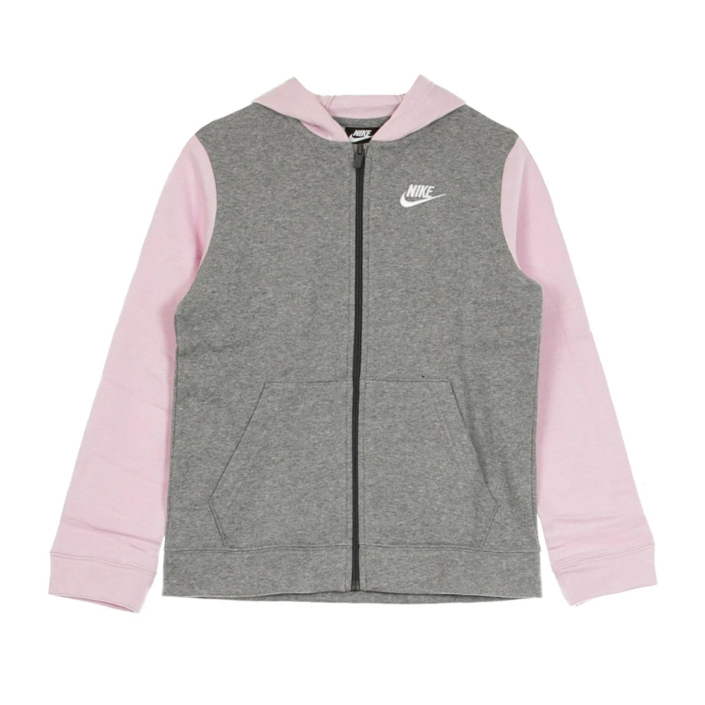Nike Grå Kärn Carbon Tracksuit Heather/Mörk /Rosa