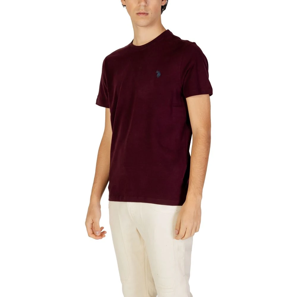 U.s. Polo Assn. Bordeaux Katoenen T-shirt Herfst Winter Collectie Purple Heren