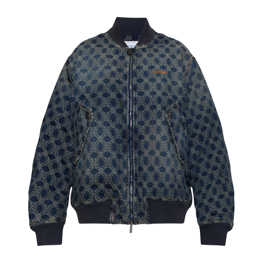 Off White Uomo Blu Giacche, M, New,