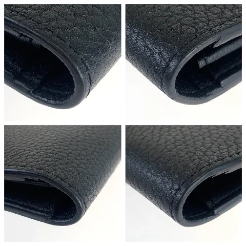 Louis Vuitton Vintage Pre-owned Leather wallets Black Heren