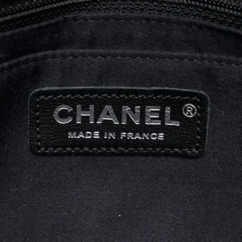 Chanel Vintage Pre-owned Leather handbags Blue Dames