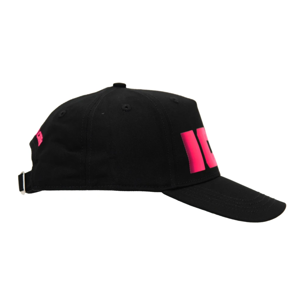 Dsquared2 Iconische Baseballpet met Gesp Sluiting Black Unisex