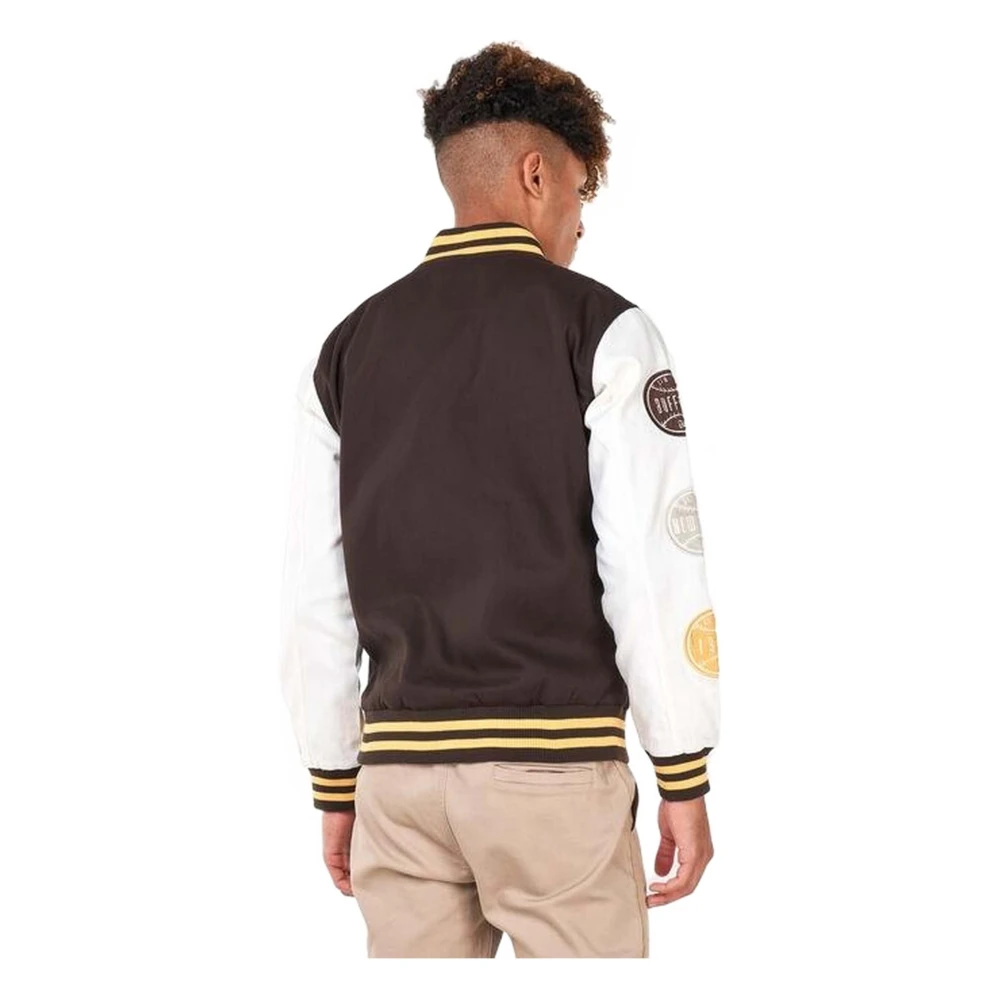 new era Heritage Varsity Jacket Brown Heren