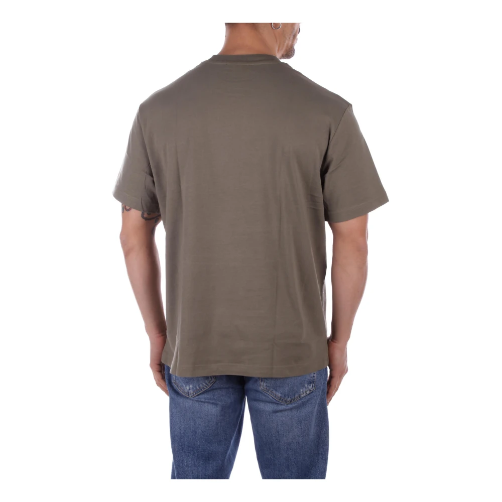 Lacoste Grijze Logo Front T-shirts en Polos Gray Heren