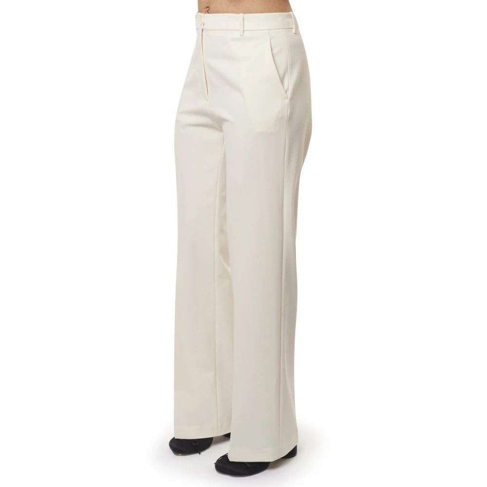 Semicouture Straight Trousers Beige Dames