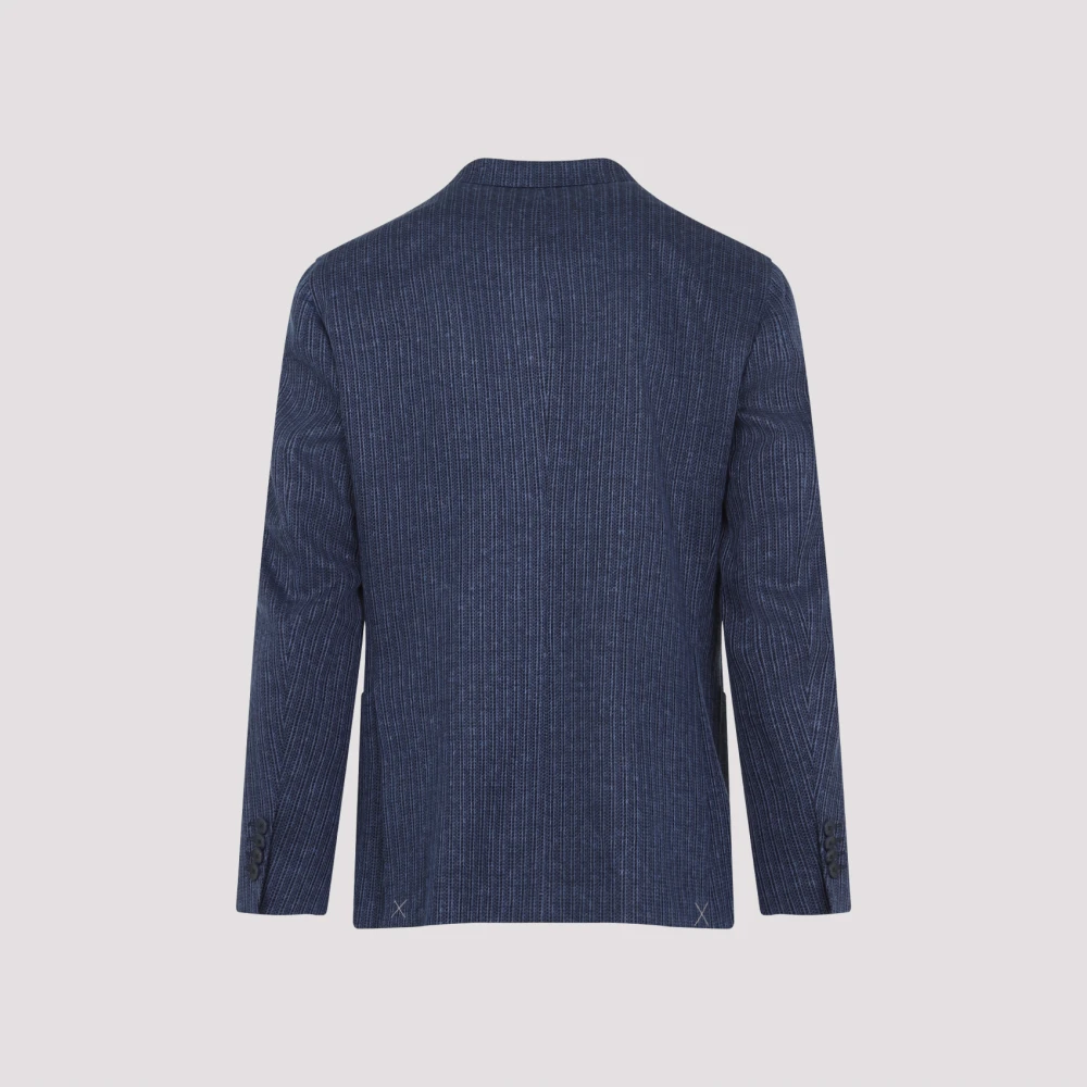 ETRO Blauwe Jas Elegantie Comfort Moderne Garderobe Blue Heren