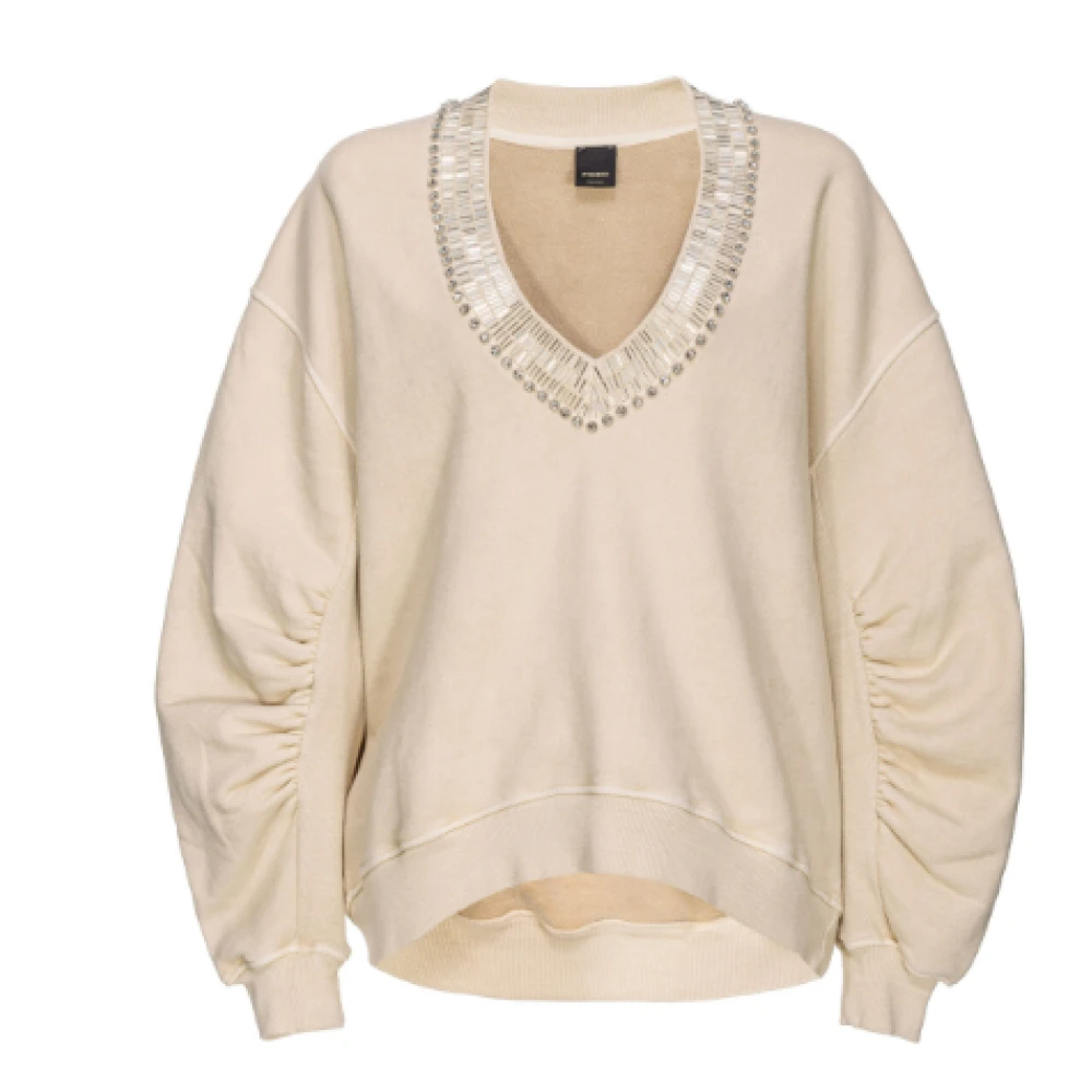 Pinko Beige Dames Sweatshirt Beige Dames