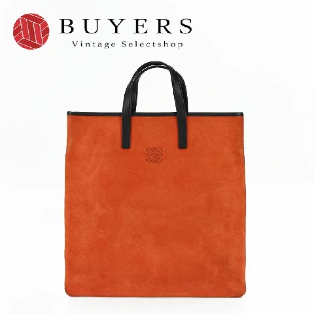 Loewe Pre-owned Leather handbags Orange Dames