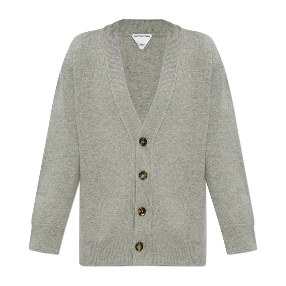 Bottega Veneta Lichtgrijze Cashmere Vest Gray Dames