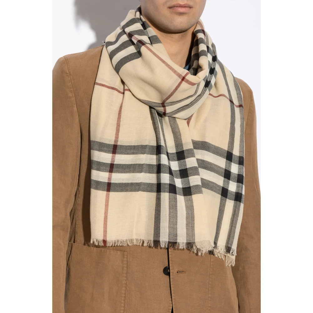 Burberry Wollen sjaal Beige Unisex