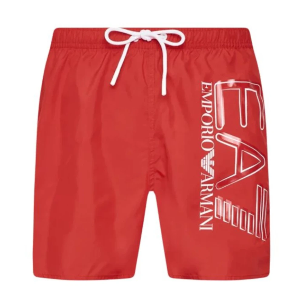 Emporio Armani Ea7 Hombre Rojo Trajes De Baño, Talla: S