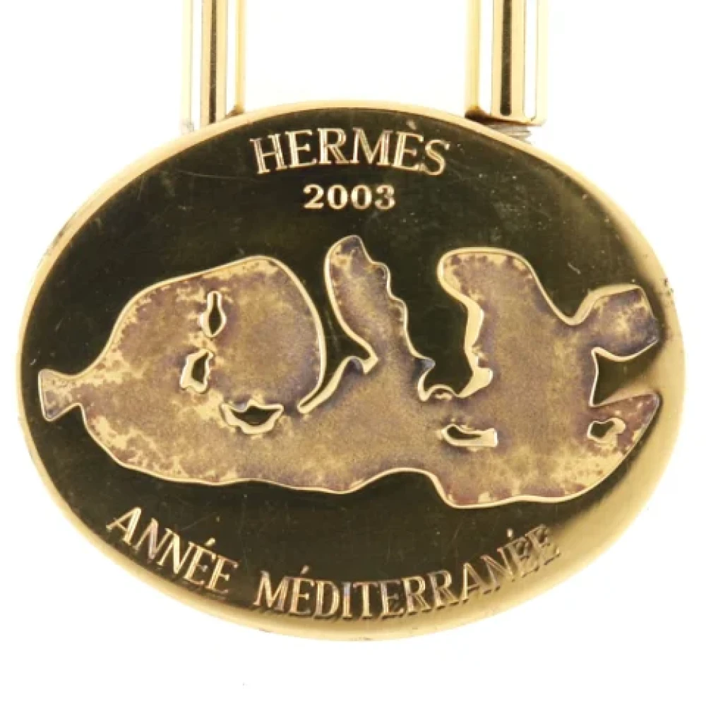 Hermès Vintage Pre-owned Fabric key-holders Yellow Dames