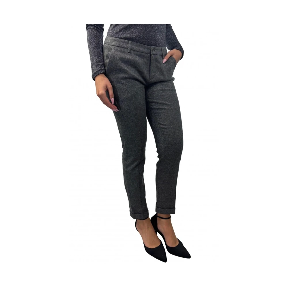 Liu Jo Grijze wollen broek Gray Dames