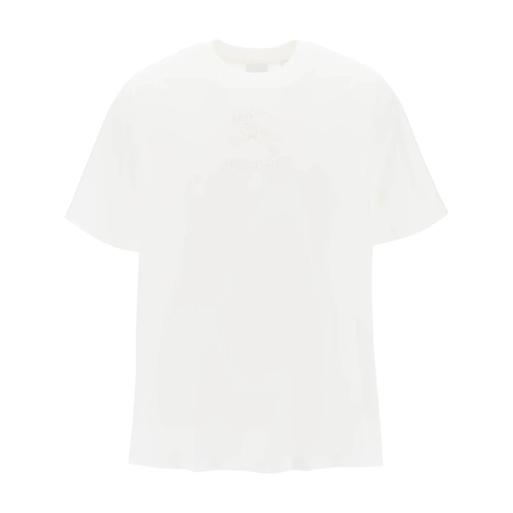 Burberry Herr Vit Toppar M, Embossed Logo T-Shirt