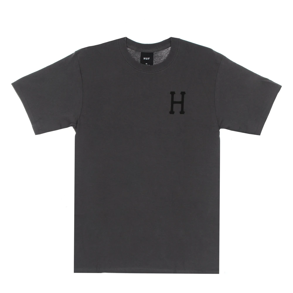HUF Klassieke H Tee Houtskool T-shirt Black Heren