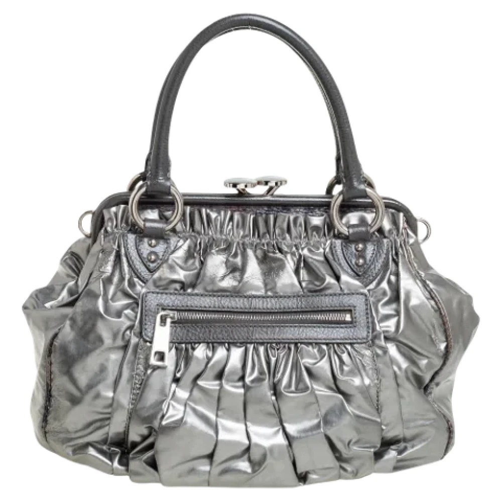 Marc Jacobs Pre-owned Leather handbags Gray Dames