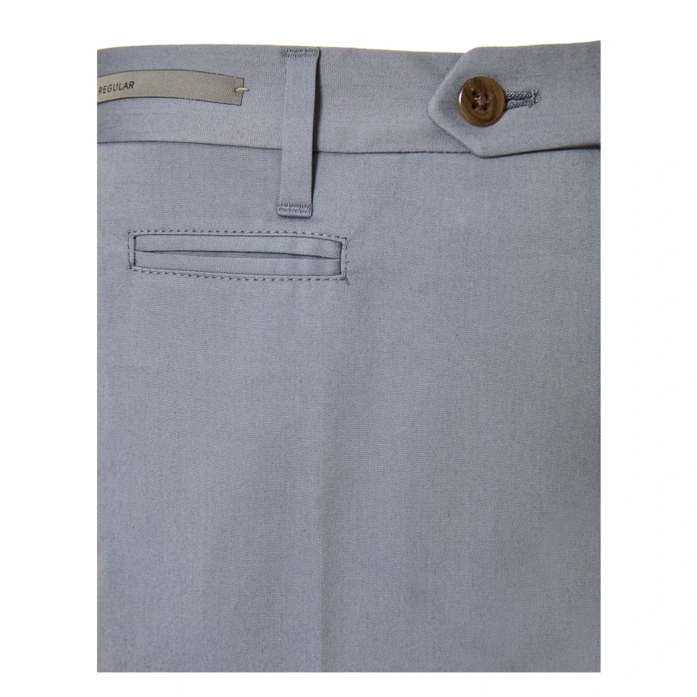 Corneliani Katoenen broek met zij- en achterzakken Blue Heren