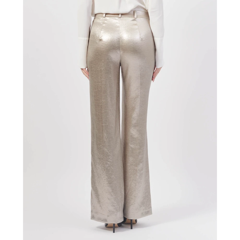 PATRIZIA PEPE Gouden Glamour Broek Yellow Dames