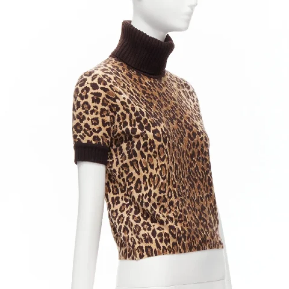 Dolce & Gabbana Pre-owned Cashmere tops Brown Dames