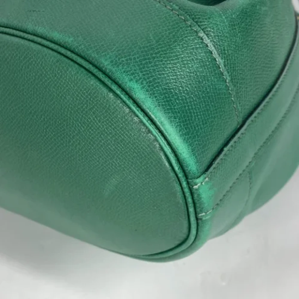 Hermès Vintage Pre-owned Leather shoulder-bags Green Dames
